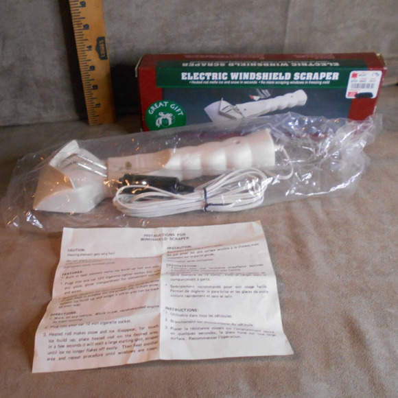 Electric Windshield Scraper Four Star Int'l Heated Scraper NIB Vintage - Picture 1 of 8